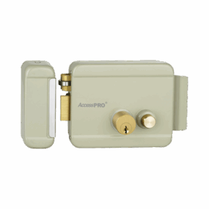 Cerradura Eléctrica con Botón de Salida / Incluye Llave  / Exterior / Izquierda