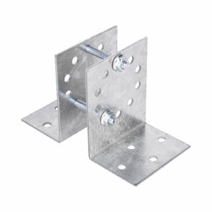 Base Multiposición para postes de paso o esquina en cercos electricos 100% Acero galvanizado.