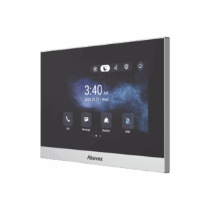 Monitor ANDROID / Soporta APP Android / Pantalla Touch Screen LCD 7" / WiFi / Punto WIFI / Bluetooth / PoE / SIP / 8 Entradas de Alarma / 1 Salida de Relé / Comunicación con App de Familiares / Administración 100 % en la Nube