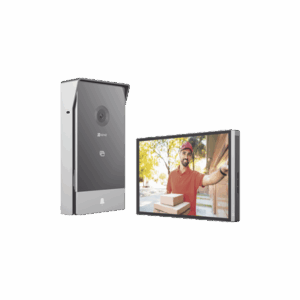Videoportero IP Conexión a 2 Hilos / Con Monitor Wi-Fi para Interior / Frente de Calle  IP65 Uso En Exterior Debe Tener Protección / Cámara 3 Megapíxel / Llamada a la App / Apertura remota  / Soporta 2 Puertas / Ranura para Mic