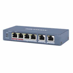 Switch PoE+ / No Administrable / 3 Puertos 10/100 Mbps 802.3 af/at (30 W) + 1 Puerto 10/100 Mbps Hi-PoE (60 W) / 2 Puertos 10/100 Mbps Uplink / Modo Extendido hasta 300 Metros / 60 W