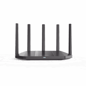 Router Inalámbrico / Wifi 6 / Hasta 1800 Mbps / MESH / Doble Banda AC (2.4 GHz y 5 GHz) / 4 Puertos 1000 Mbps /  5 Antenas Omnidireccional / Interior / Beamforming Optimizado /  Administración Gratuita desde la Nube