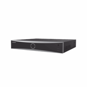 NVR 12 Megapixel (4K) / 16 canales IP / 16 Puertos PoE+ / AcuSense (Evita Falsas Alarmas) / Reconocimiento Facial / 4 Bahías de Disco Duro / Switch PoE 300 mts  / HDMI en 4K / Alarmas I/O