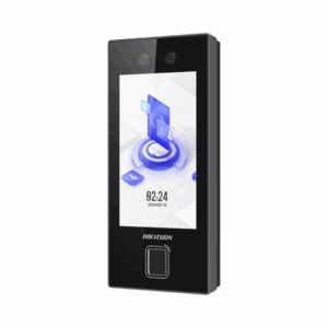 Terminal Facial Min Moe con LECTOR DE HUELLAS y Tarjetas PROX EM / 3000 Rostros / 3000 Huellas / Pantalla 4.5" / Administrable en la Nube con HikConnect Teams  / Exterior IP65  / PoE / WiFi / HIK-IA