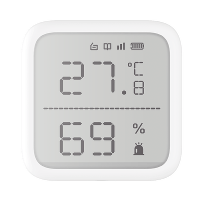 (AX PRO) Detector de Temperatura y Detector de Humedad Inalámbrico / 2.7" de Tamaño / Uso en Interior / Rango de Detección desde -35°C hasta 99°C