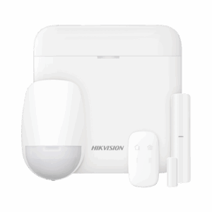(AX PRO) KIT de Alarma AX PRO con GSM (3G/4G) / Incluye: 1 Hub con bateria de respaldo / 1 Sensor PIR / 1 Contacto Magnético / 1 Control Remoto / Wi-Fi / Compatible con Hik-Connect P2P