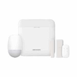 (AX PRO) KIT de Alarma AX PRO / Incluye: 1 Hub con bateria de respaldo / 1 Sensor PIR / 1 Contacto Magnético slim / 1 Control Remoto / WiFi / Compatible con Hik-Connect P2P