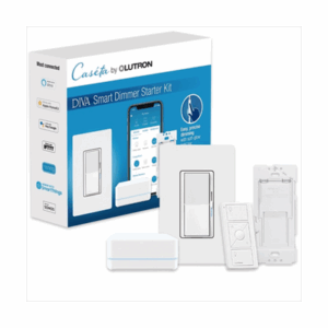 (Caseta Wireless) Kit Hub controlador, atenuador, control remoto PICO, base de pared y tapa.
