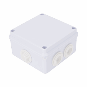Caja de Conexiones Impermeable IP65, 7 Entradas, Dimensiones 100 x 100 x 70 mm, para Instalaciones Industriales, Comerciales y Residenciales, Incluye Tornillería para su Instalación