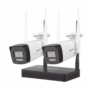 Kit IP Inalámbrico 2 Megapixel (1080p) / NVS 4 Canales / 2 Cámaras Bala para Exterior con Lente 2.8 mm y Dual Light (30 mts IR + 20 mts Luz Blanca) / Audio Bidireccional (Micrófono y Bocina) / Soporta Micro SD de 512 GB