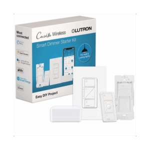 (Caseta Wireless) Kit Hub controlador, atenuador (dimmer), control y tapa.