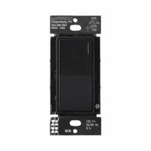 (RadioRa3) Apagador Sunnata color negro para linea Radio Ra3, 8A de iluminación, 5.8A Motor