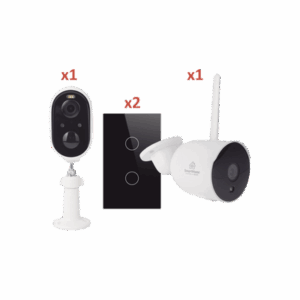 (Wifi) KIT 2 camaras Wifi y 2 apagadores inteligentes Wifi