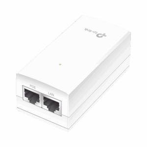 Inyector PoE Pasivo de 24V / 2 puerto 10/100/1000 Mbps / Plug and Play / Montaje en Pared