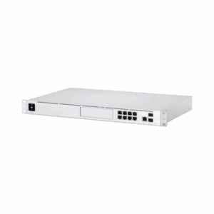 UniFi OS Console: Dream Machine Pro, con 1 puerto WAN Gigabit RJ45, 1 puerto WAN 10G SFP+ / 8 puertos LAN Gigabit RJ-45, y una bahía de HDD 3.5" (No incluye HDD), Integra todas las aplicaciones UniFi