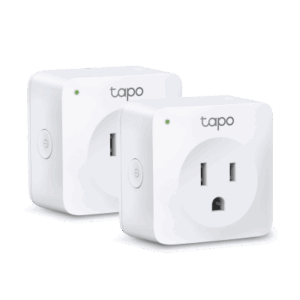 Mini tomacorriente inteligente Wi-Fi, 100 - 120V~, 50/60Hz, 15.0A, compatible con Amazon Alexa y Google Assistant, color blanco.